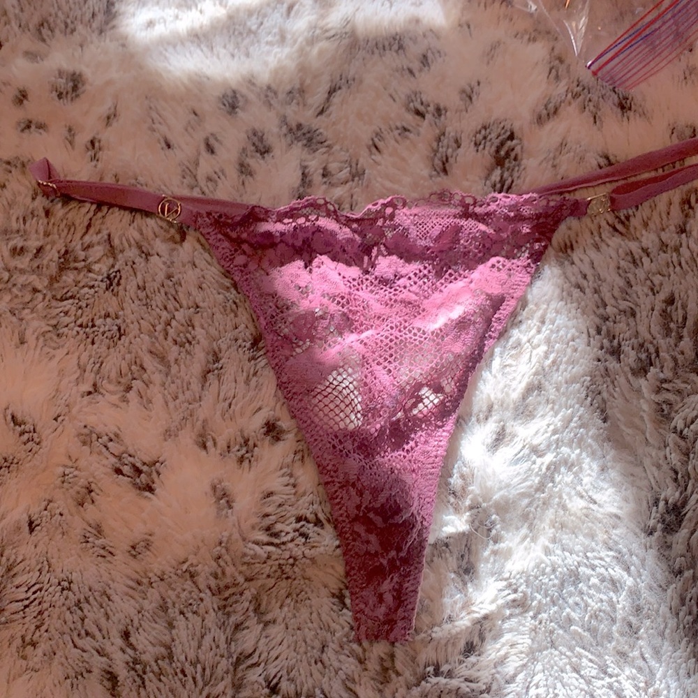 Pretty little pink g string